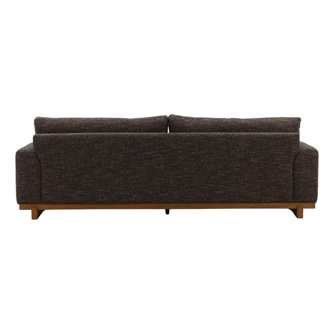 Amallen Tweed Elm Sofa, Brown, back view