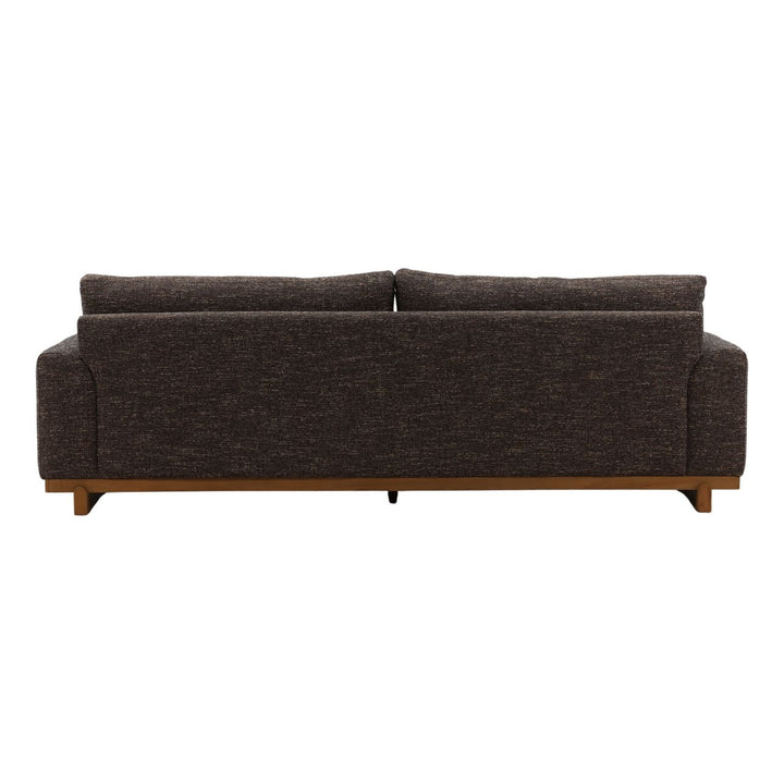 Amallen Tweed Elm Sofa, Brown, back view
