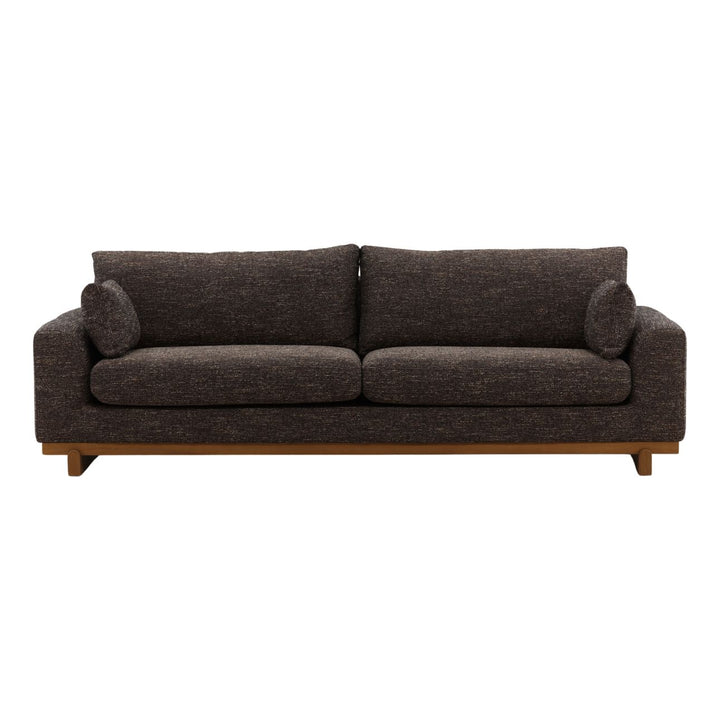 Amallen Tweed Elm Sofa, Brown, front view