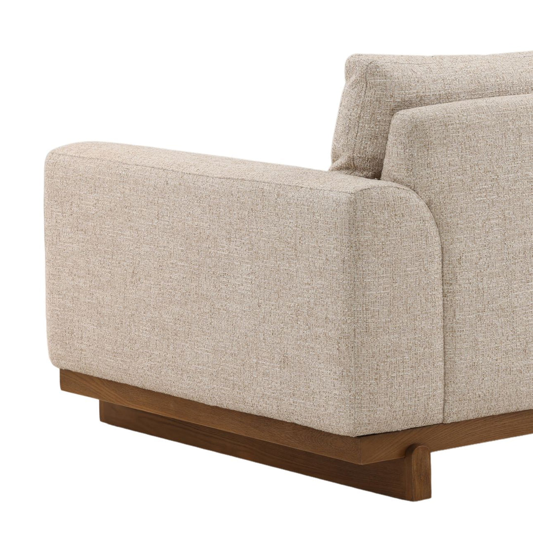 Amallen Tweed Elm Sofa, Fawn, detail 3 view