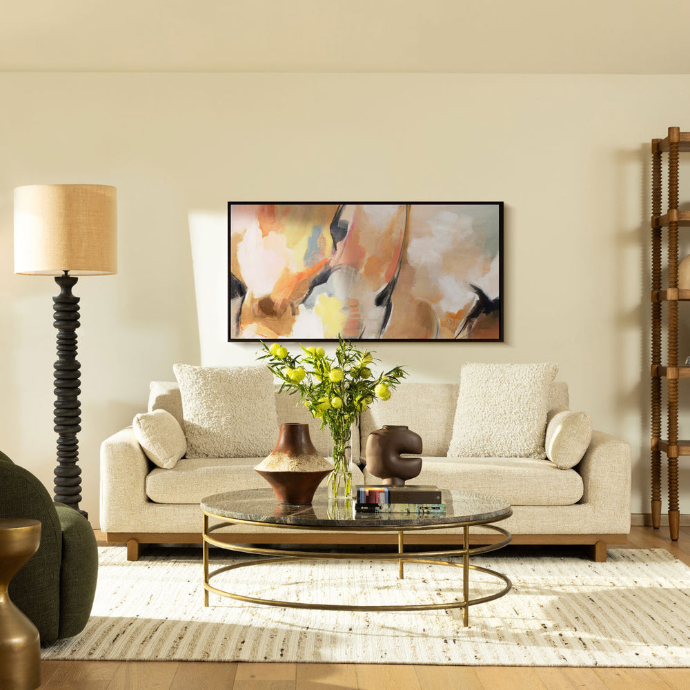Amallen Tweed Elm Sofa, Fawn, lifestyle view