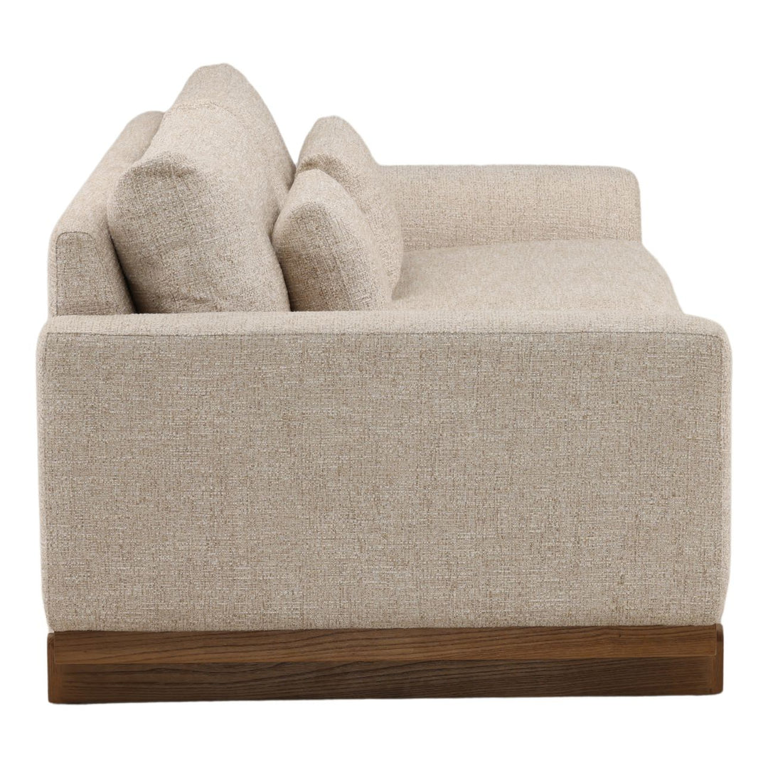 Amallen Tweed Elm Sofa, Fawn, profile view
