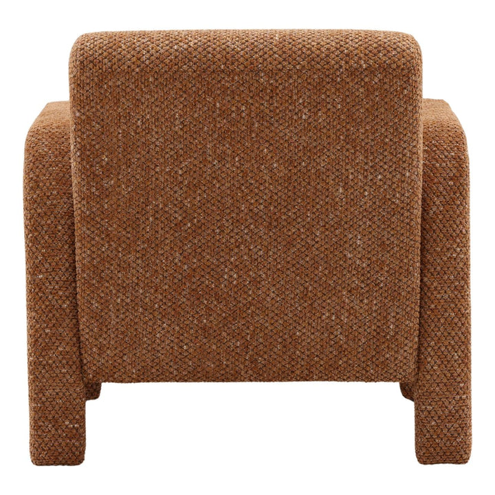 Kelden Ginger Chenille Lounge Chair, back view