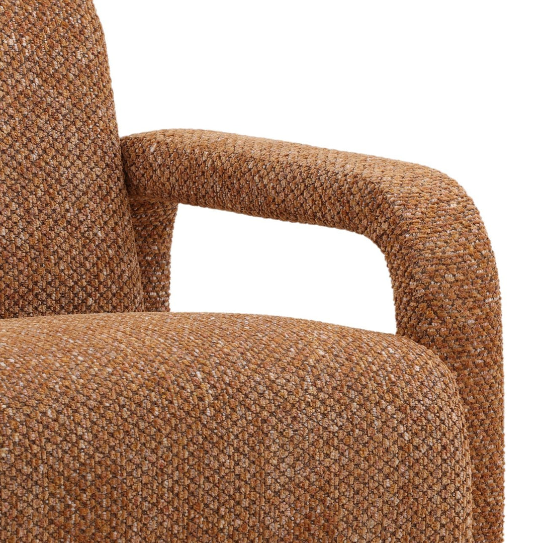 Kelden Ginger Chenille Lounge Chair, detail 2 view