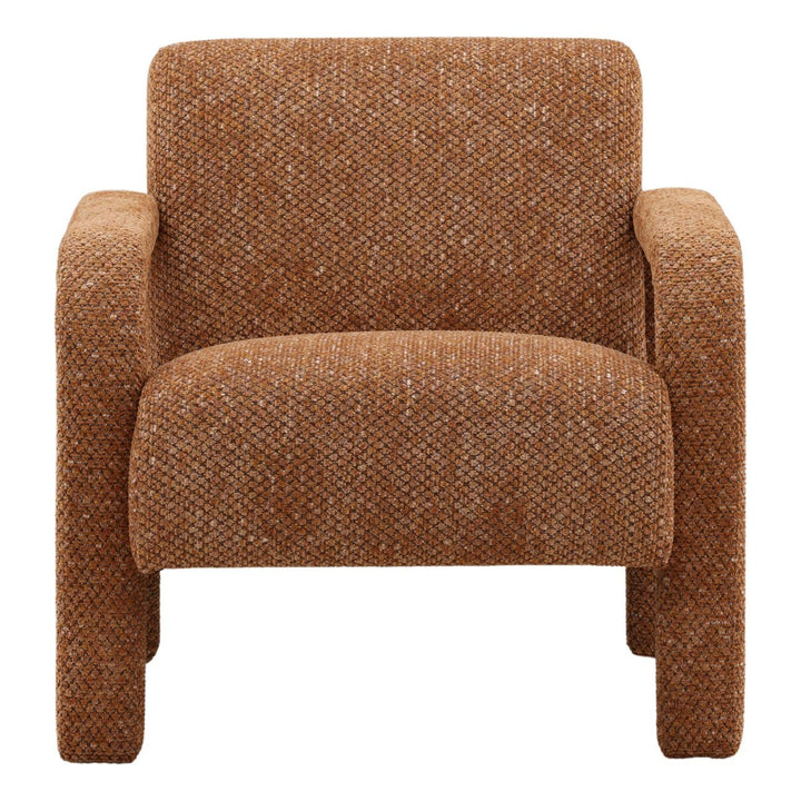 Kelden Ginger Chenille Lounge Chair, front view