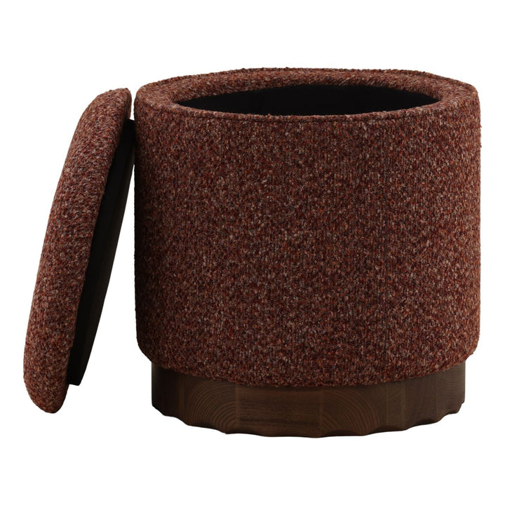 Olena Storage Stool, open door view