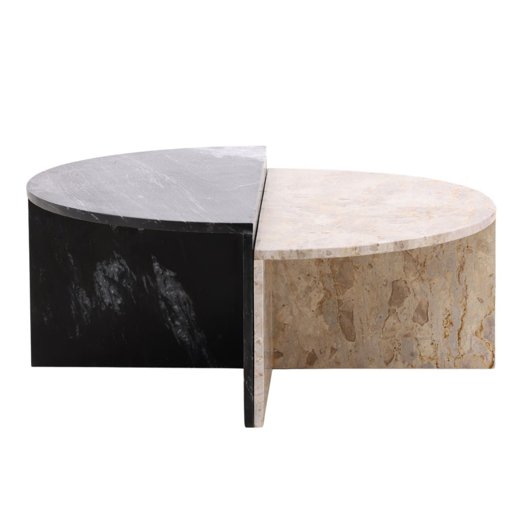 Sylva Marble Coffee Tables - Set of 2, profile view