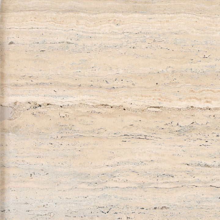 Rosa Travertine Side Table, detail 1 view