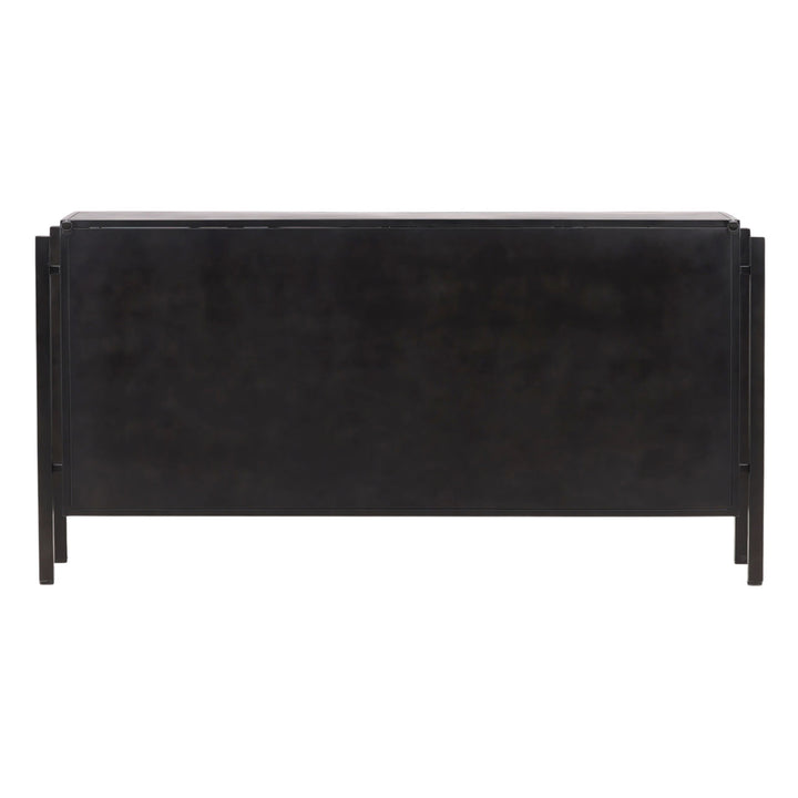 Greta Iron and Glass Sideboard, back view