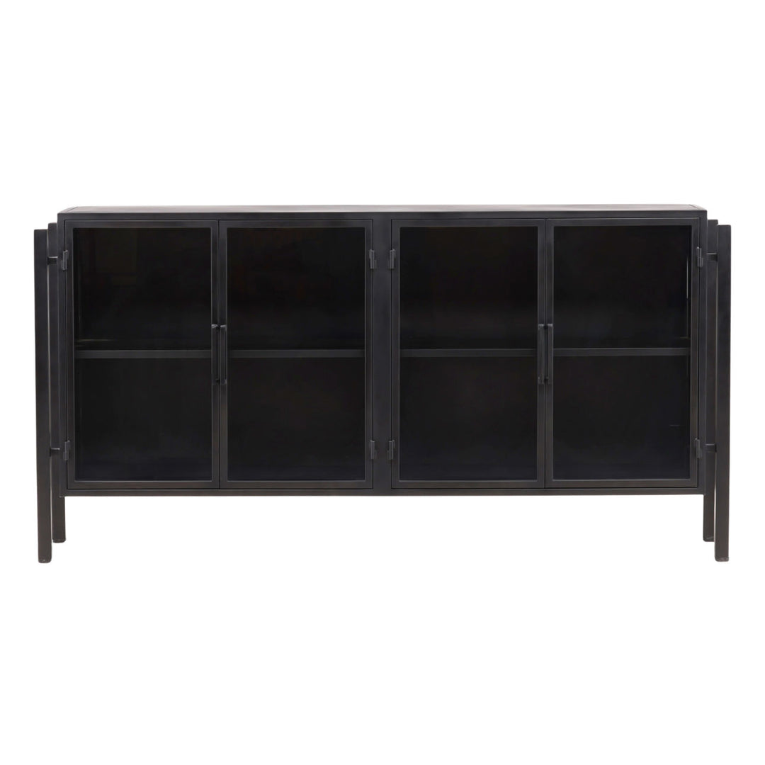 Greta Iron and Glass Sideboard, front view