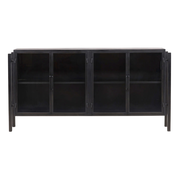 Greta Iron and Glass Sideboard, front view