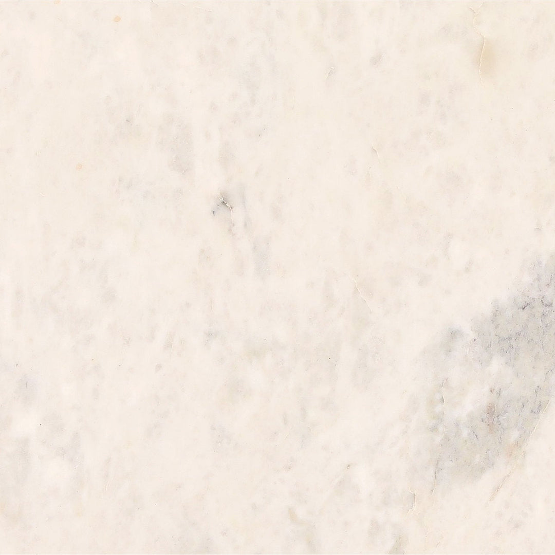 Leni White Marble Side Table, detail 2 view