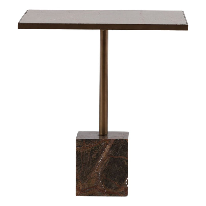 Kasren Bidasar Marble Bistro Table, front view