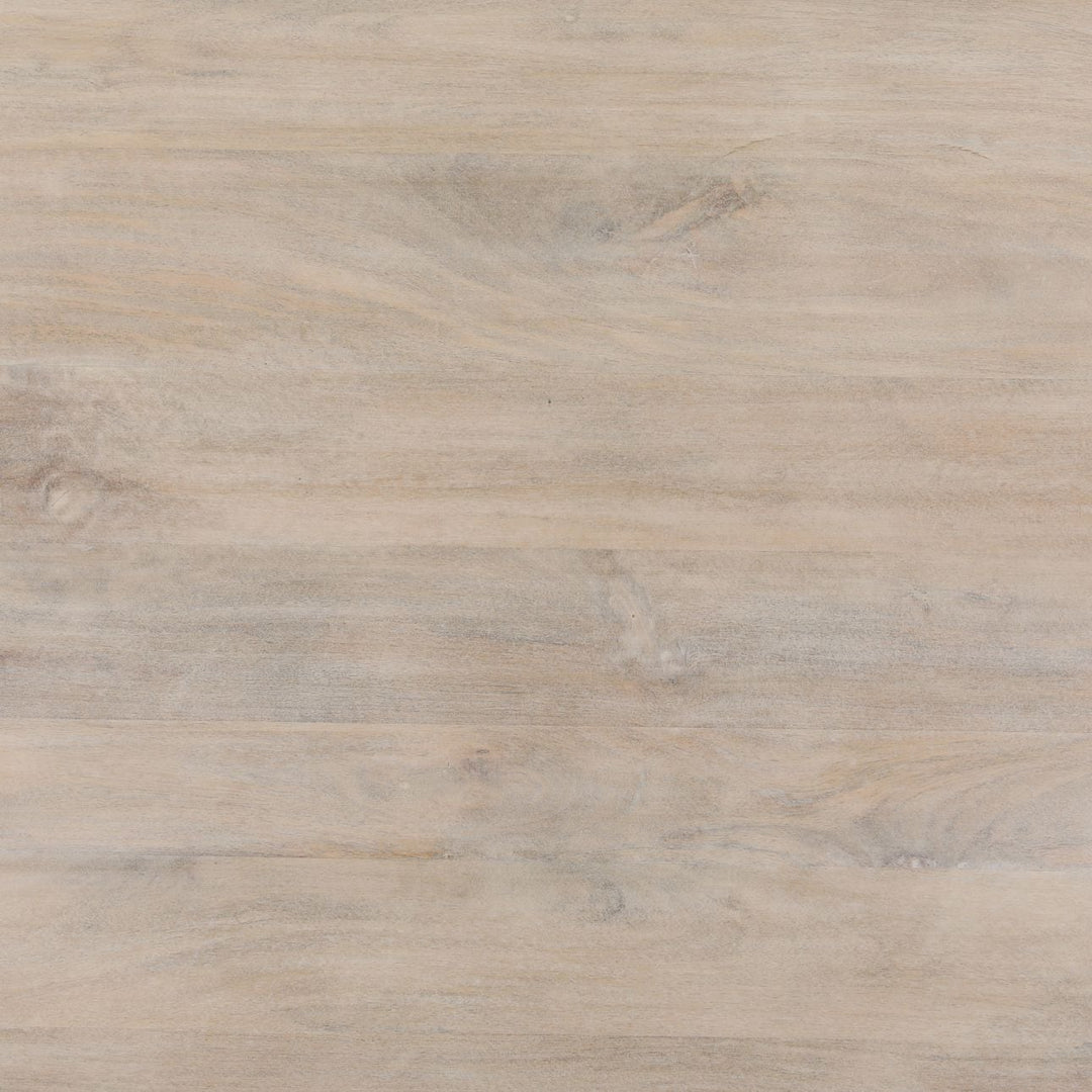 Anya Whitewash Mango Wood Dining Table, detail 2 view
