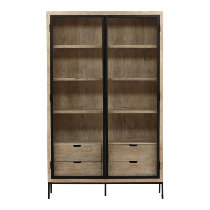 Fairmont Glass and Wood Cabinet, front view