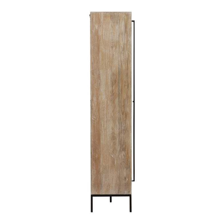 Fairmont Glass and Wood Cabinet, profile view