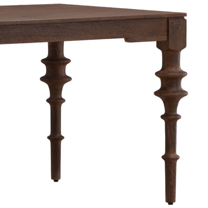 Sage Mango Wood Dining Table, 78-inch · Brown, detail 2 view