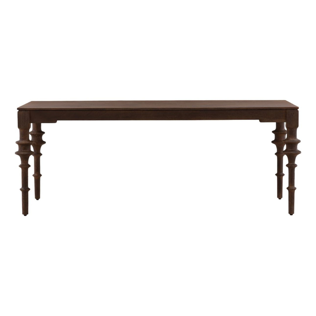 Sage Mango Wood Dining Table, 78-inch · Brown, front view