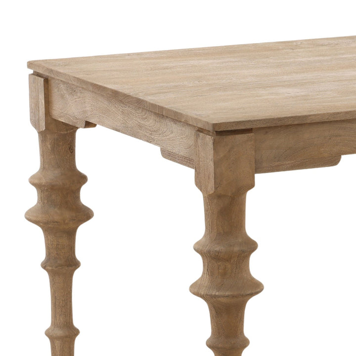 Sage Mango Wood Dining Table, 78-inch · Natural, detail 1 view