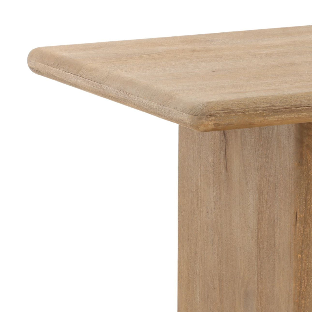 Amelia Natural Mango Wood Dining Table, detail 2 view
