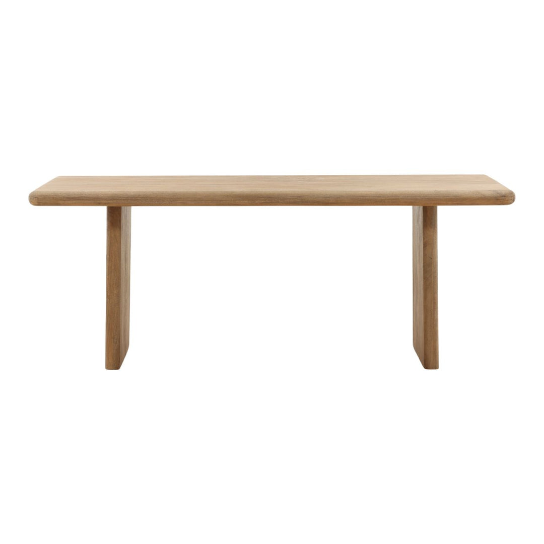Amelia Natural Mango Wood Dining Table, front view