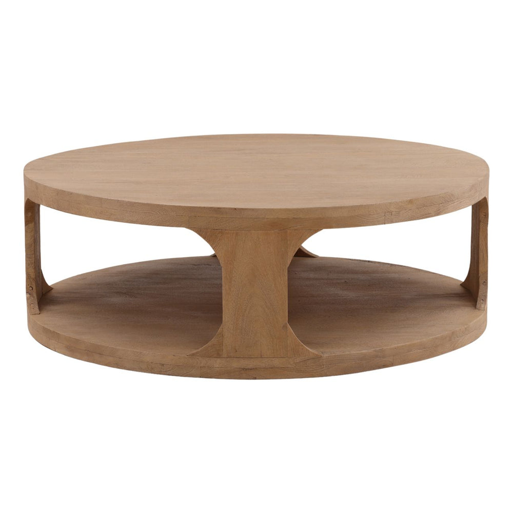 Solen Mango Wood Coffee Table, front view