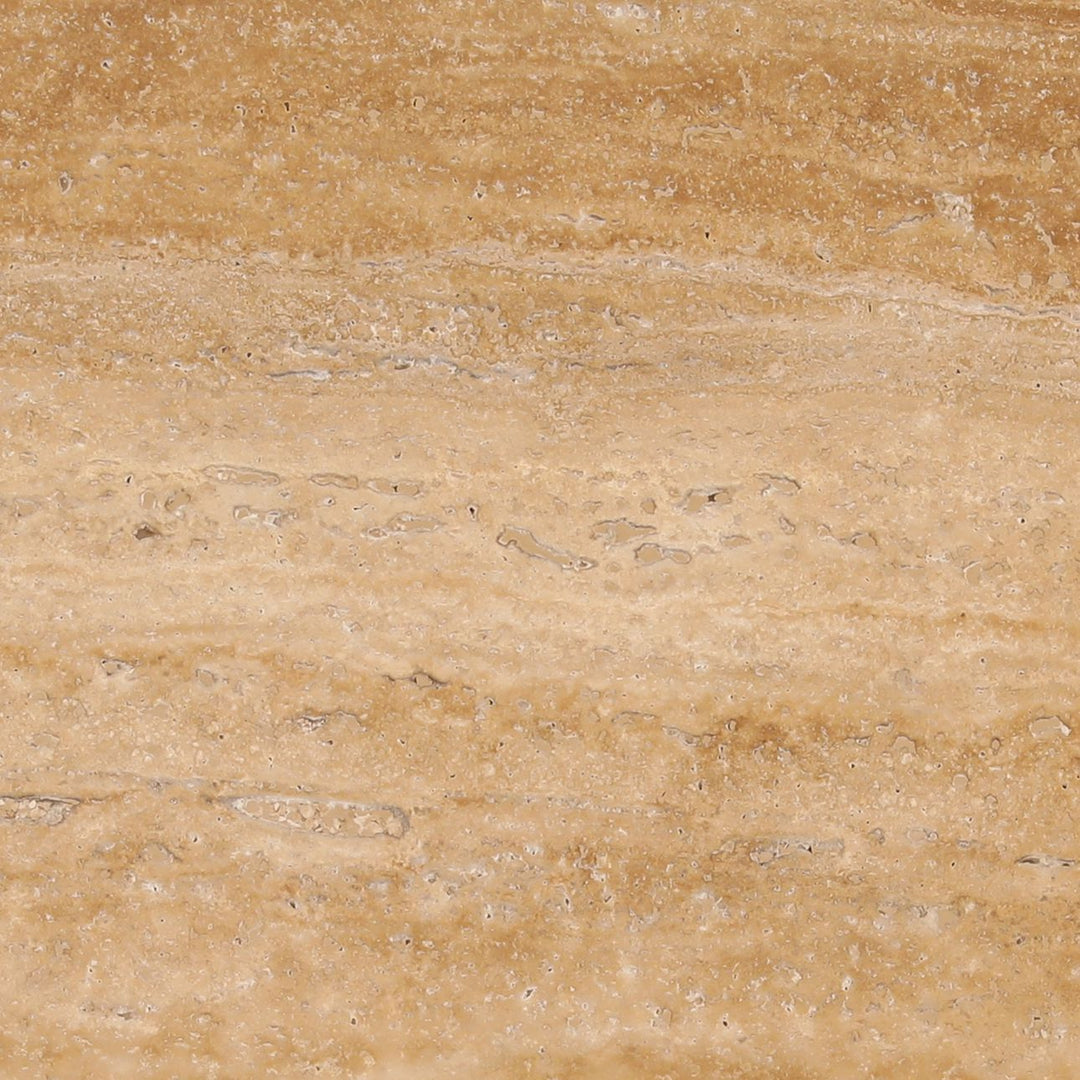 Neri Travertine Side Table, detail 1 view