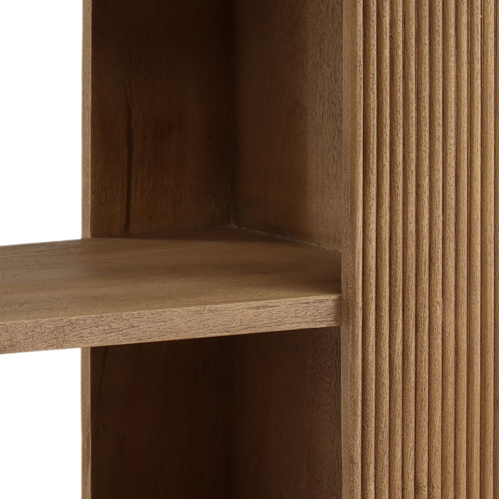 Ciro Mango Wood Bookcase, detail 2 view