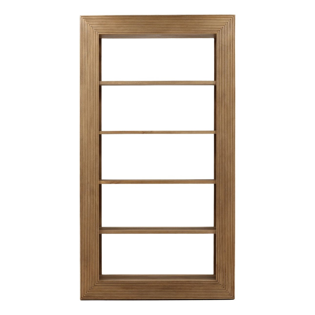 Ciro Mango Wood Bookcase, front view