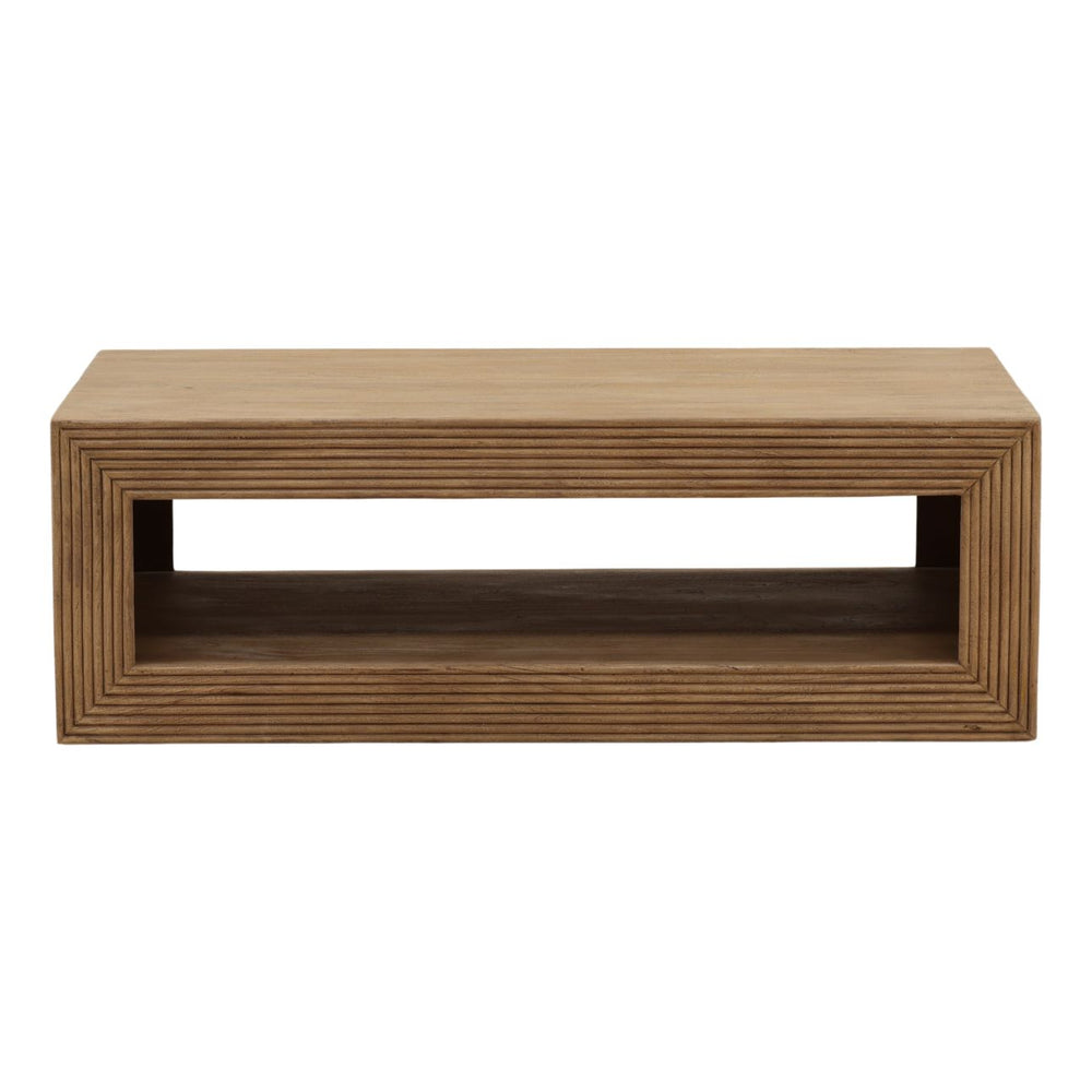 Otis Mango Wood Coffee Table, front view