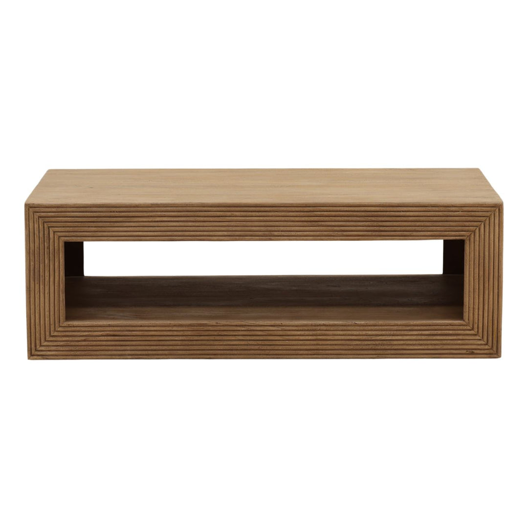 Otis Mango Wood Coffee Table, front view