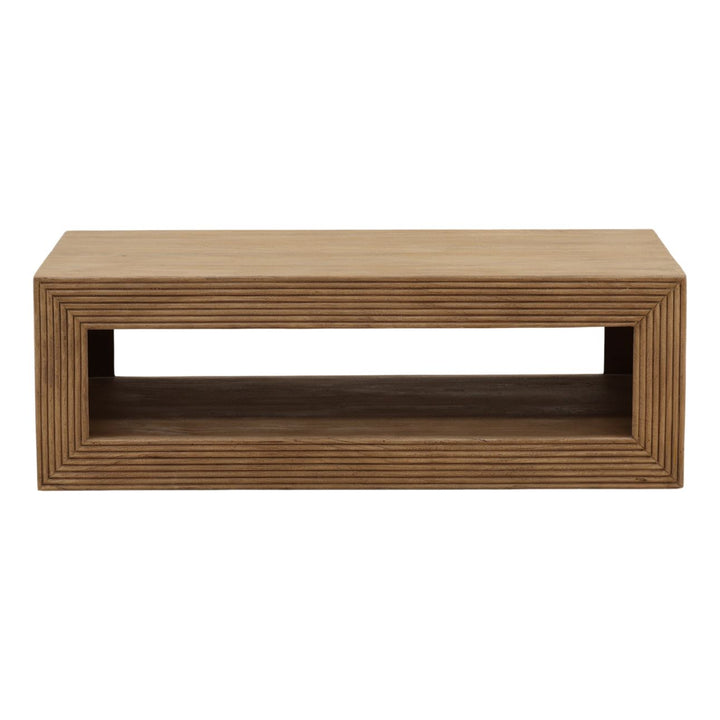 Otis Mango Wood Coffee Table, front view
