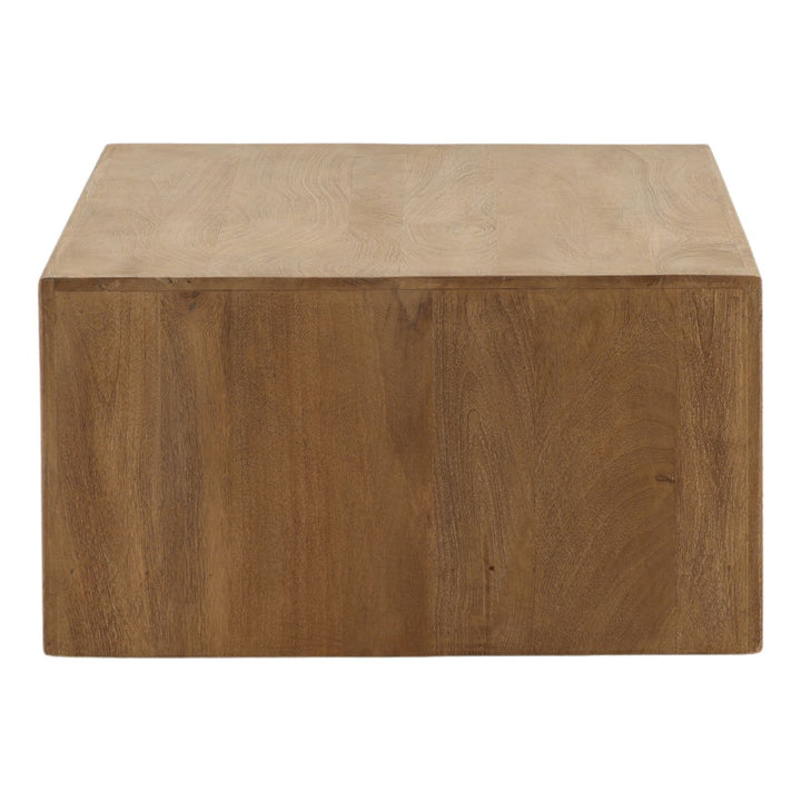 Otis Mango Wood Coffee Table, profile view
