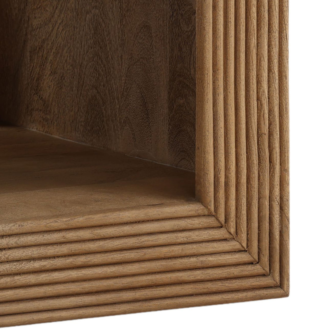 Otis Mango Wood Side Table, detail 2 view