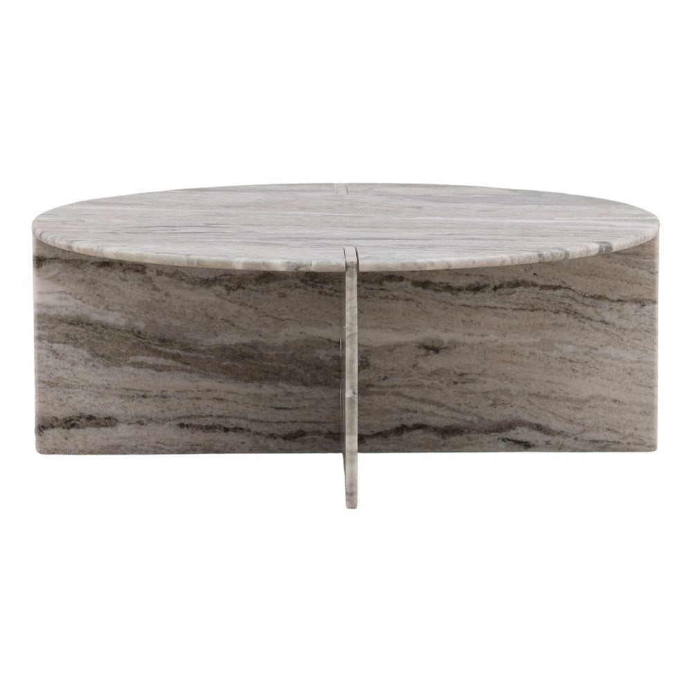 Viona Sanwar Marble Coffee Table, front view