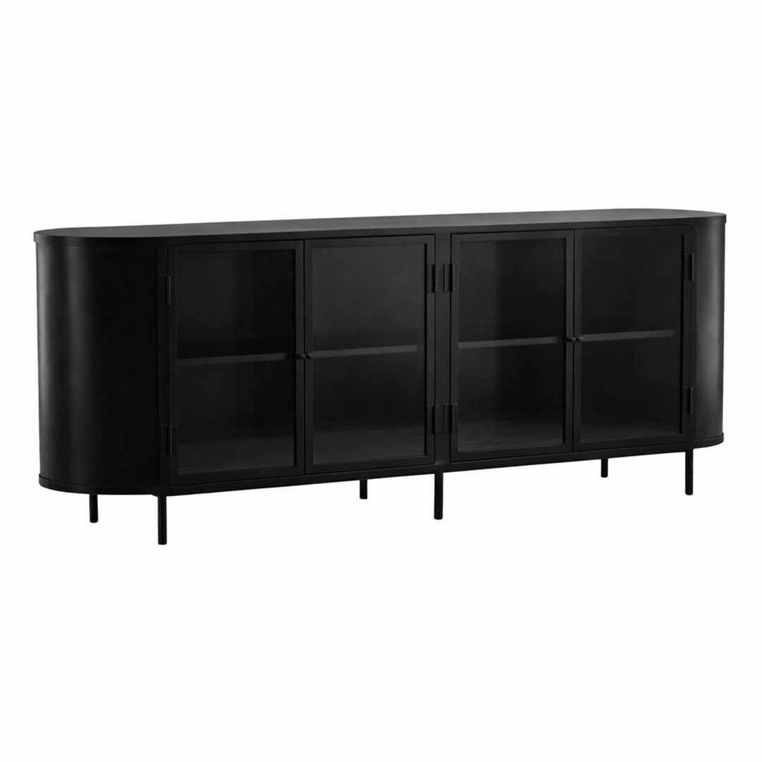 Weston Iron and Glass Sideboard, three-quarter studio view
