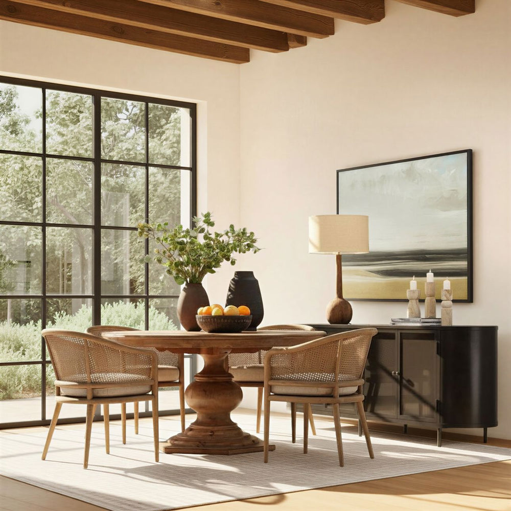 Weston Iron and Glass Sideboard, lifestyle view