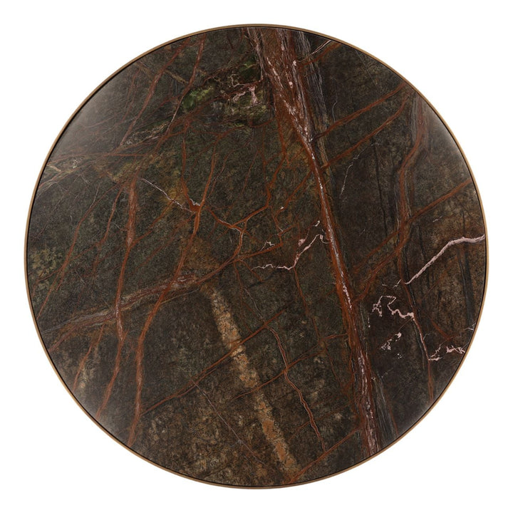 Morren Bidasar Marble Counter Table, overhead view