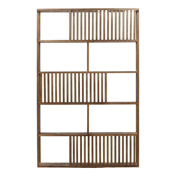 Newlyn Mango Wood Bookcase, back view