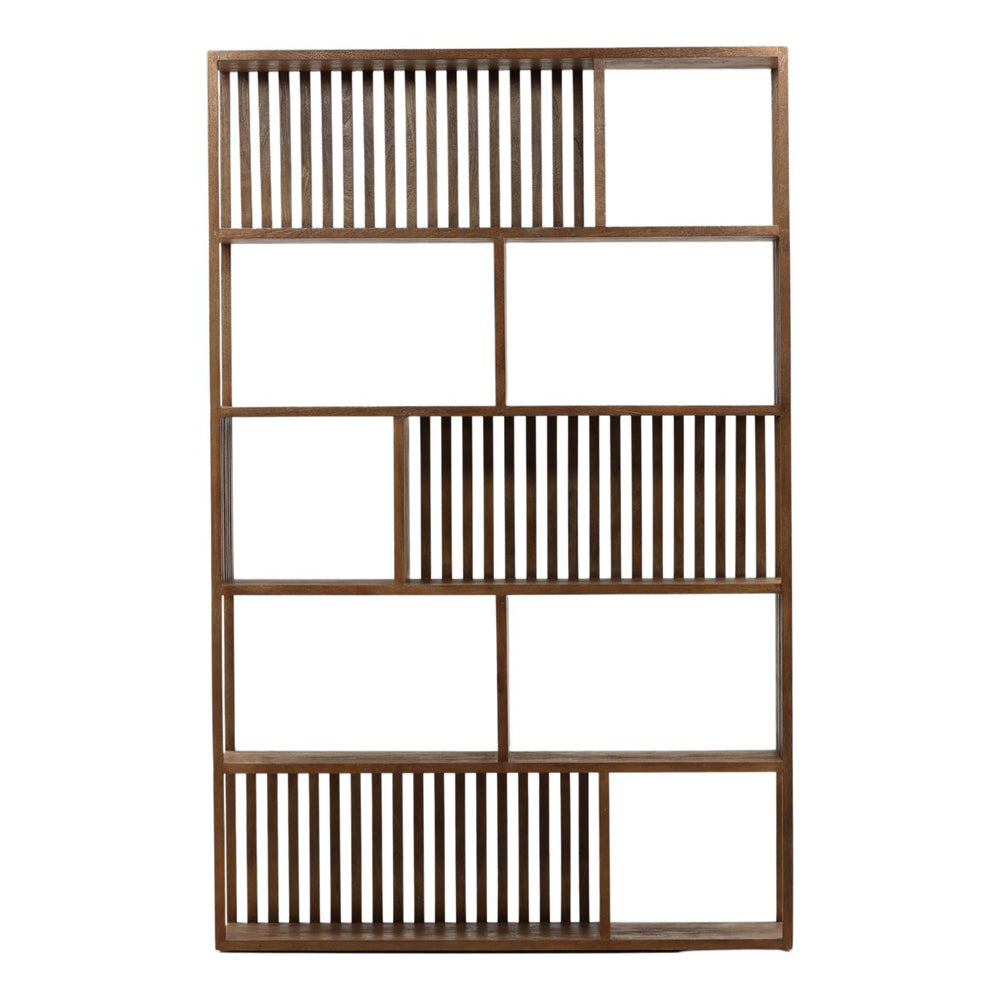 Newlyn Mango Wood Bookcase, front view