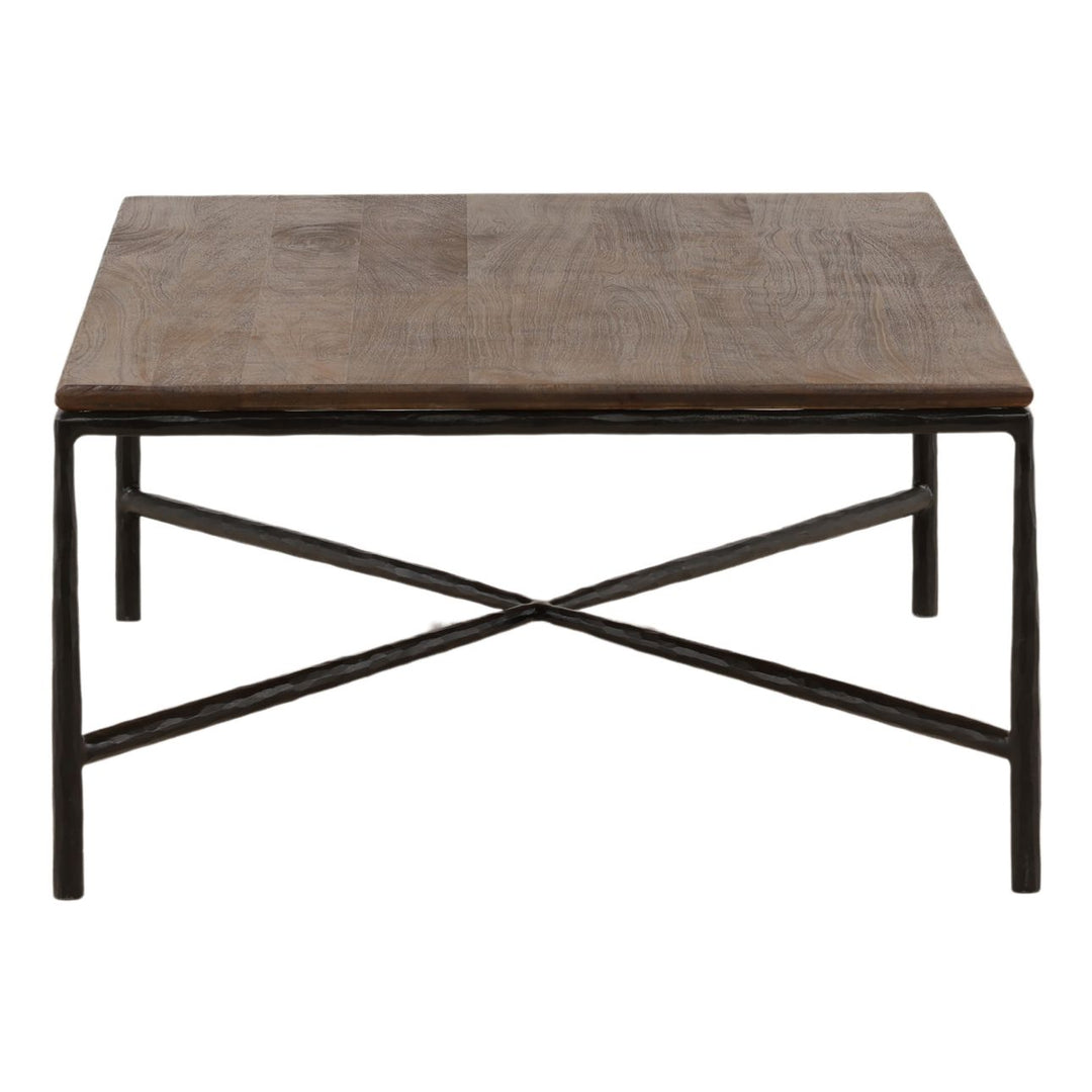 Camden Wood and Iron Coffee Table, profile view