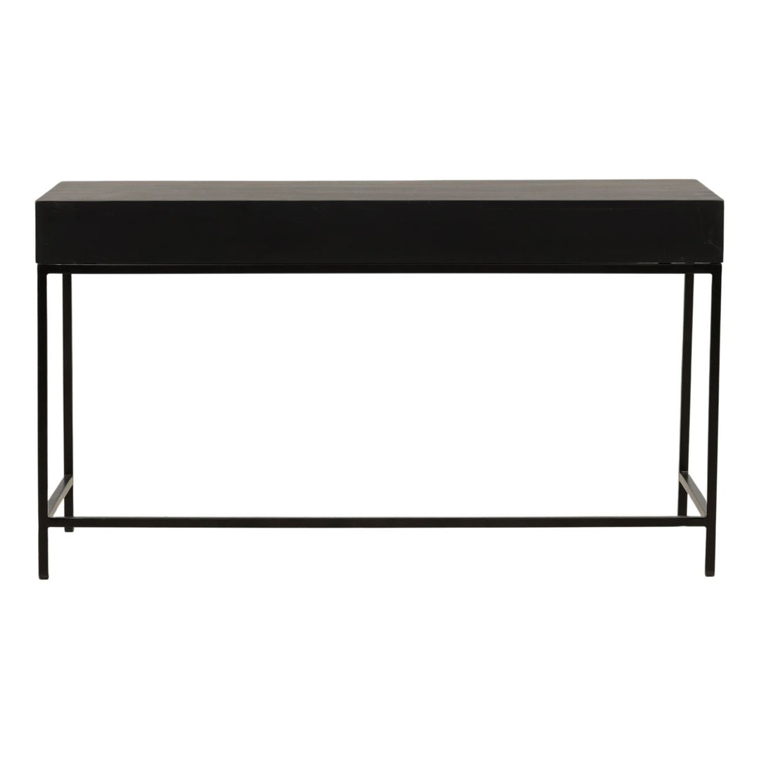Darin Wood and Metal Desk, back view