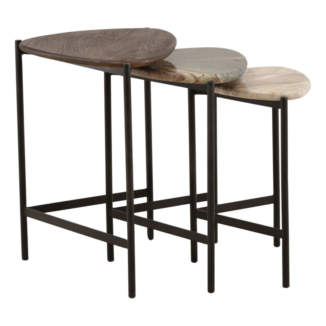 Miro Nesting Tables – Set of 3, profile view