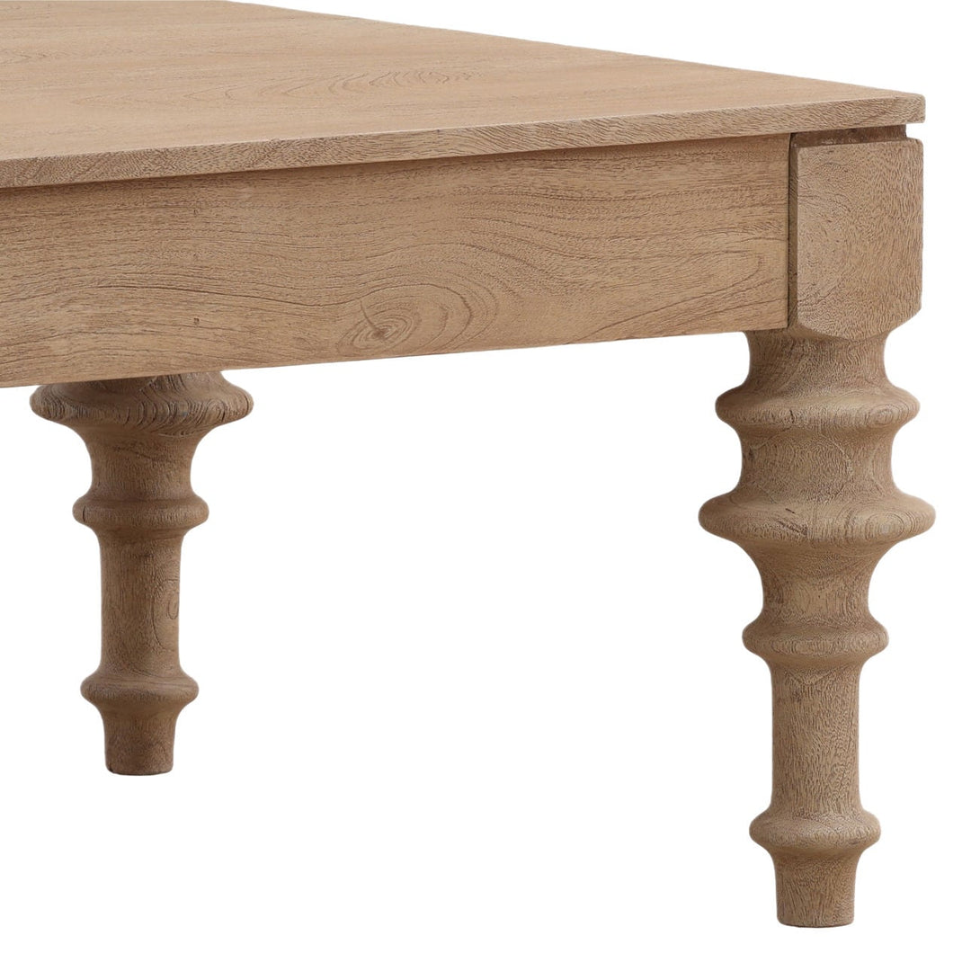 Nolan Mango Wood Coffee Table, detail 2 view