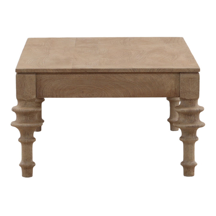 Nolan Mango Wood Coffee Table, profile view
