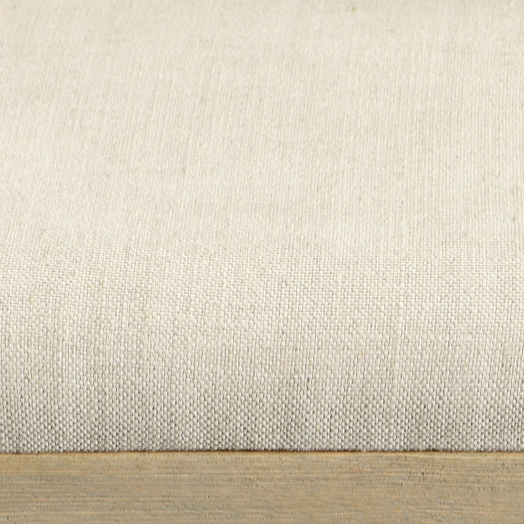 Aster Upholstered Ash Dining Chair, Beige Linen and Warm Wash, detail 1 view