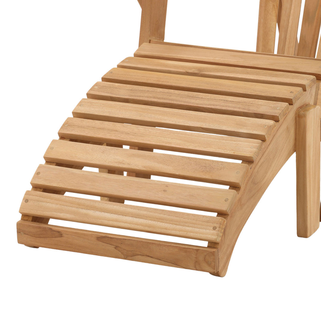 Nikren Teak Outdoor Lounge Chair, detail 2 view