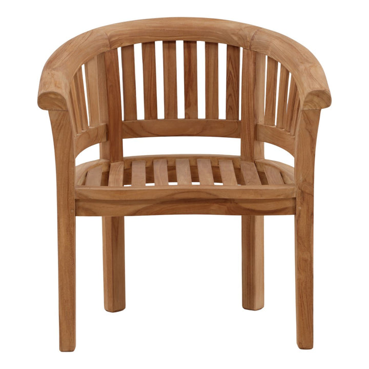 Mapren Teak Outdoor Lounge Chair, front view