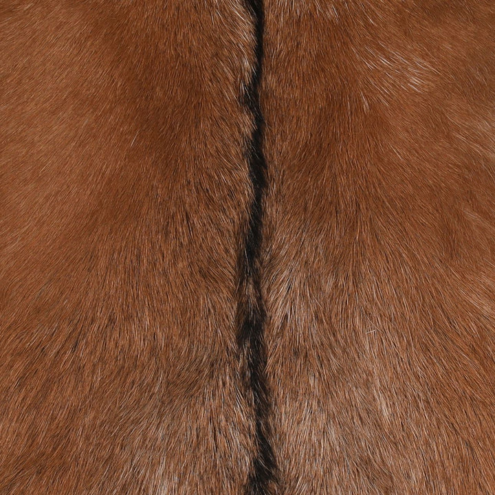 Newell Goat Hide Metal Frame Lounge Chair, detail 1 view