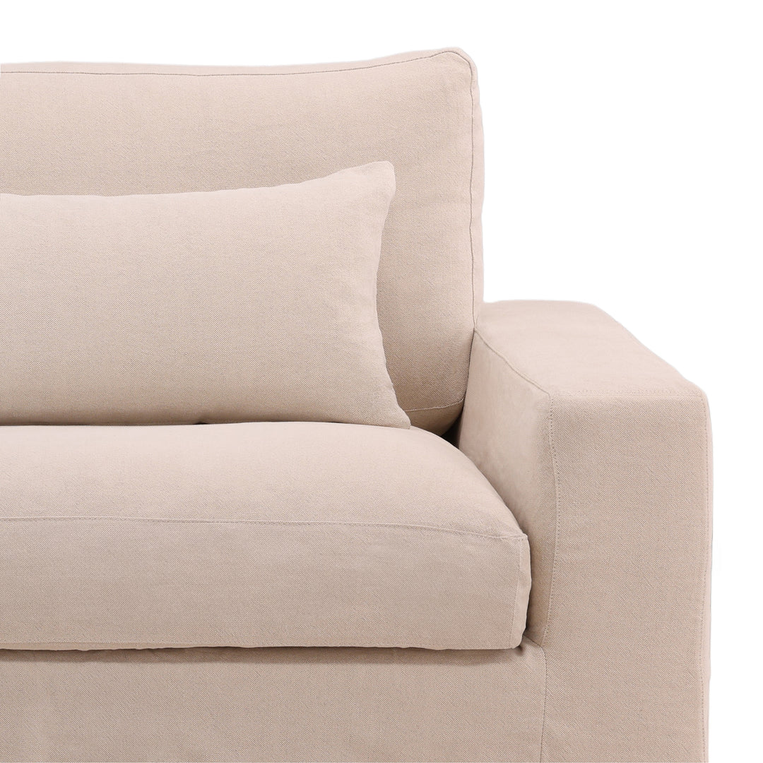 Sylren Slipcovered Sofa, reference configuration detail 4 view